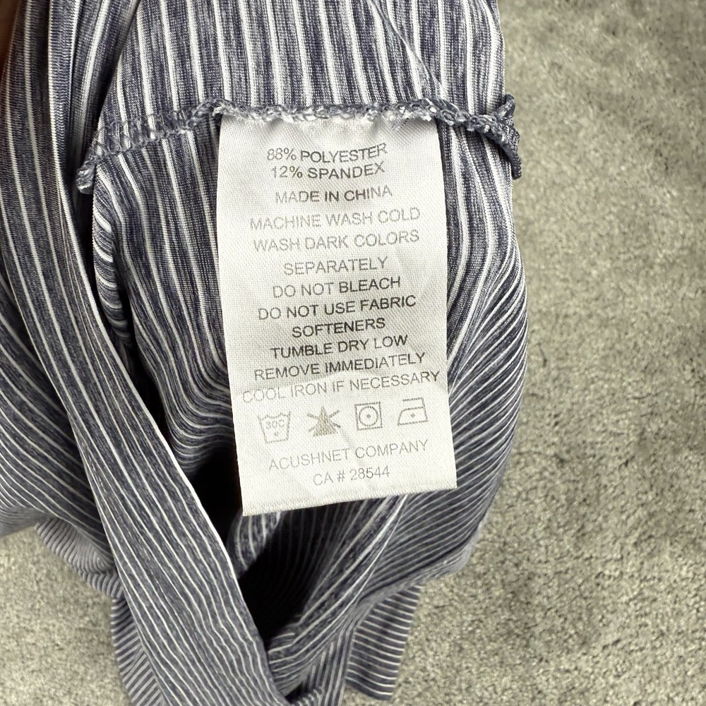 FootJoy Polo Shirt Mens Large Gray Striped Jupiter Hills US Amateur Hour Ball‎ - Picture 10 of 10